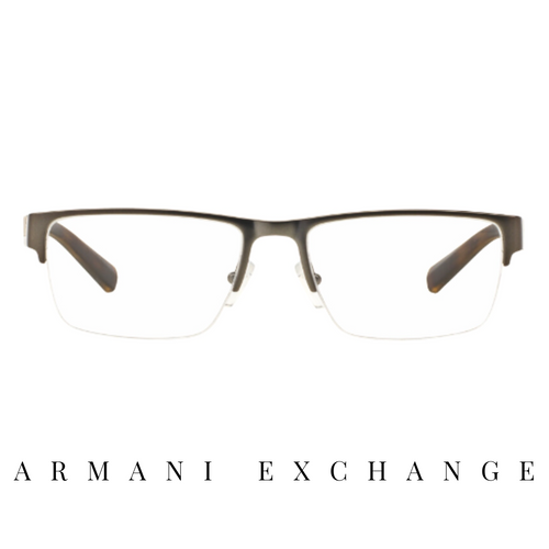 Armani Exchange Eyewear - Semi-Rimless - Gunmetal Mat/Havana