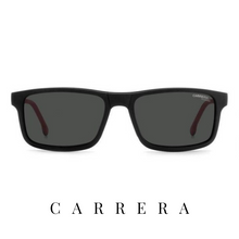 Carrera Eyewear - Rectangle - Black Mat/Red Mat&Grey - Clip-On