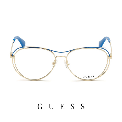 Guess Eyewear - Pilot - Gold/Blue